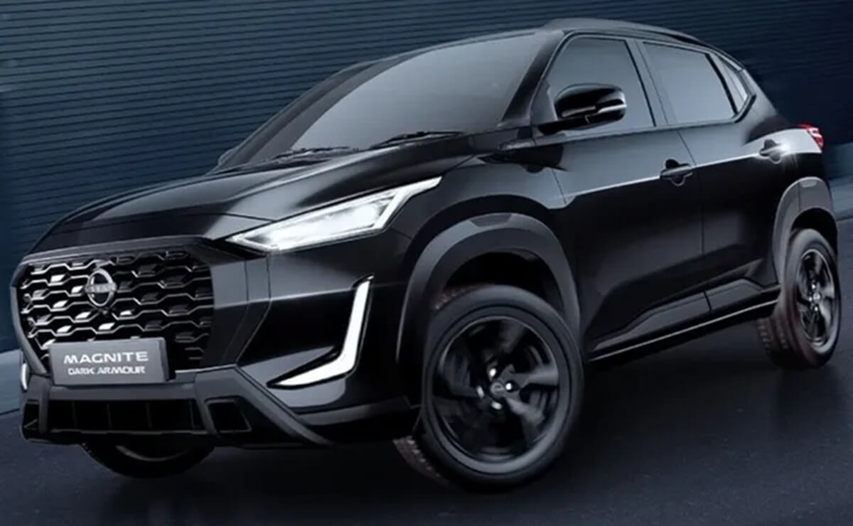 Por debajo de Kicks y a buen precio: Nissan lanzó una nueva versión de su SUV más barato 4 Nissan Magnite Dark Armour perfil