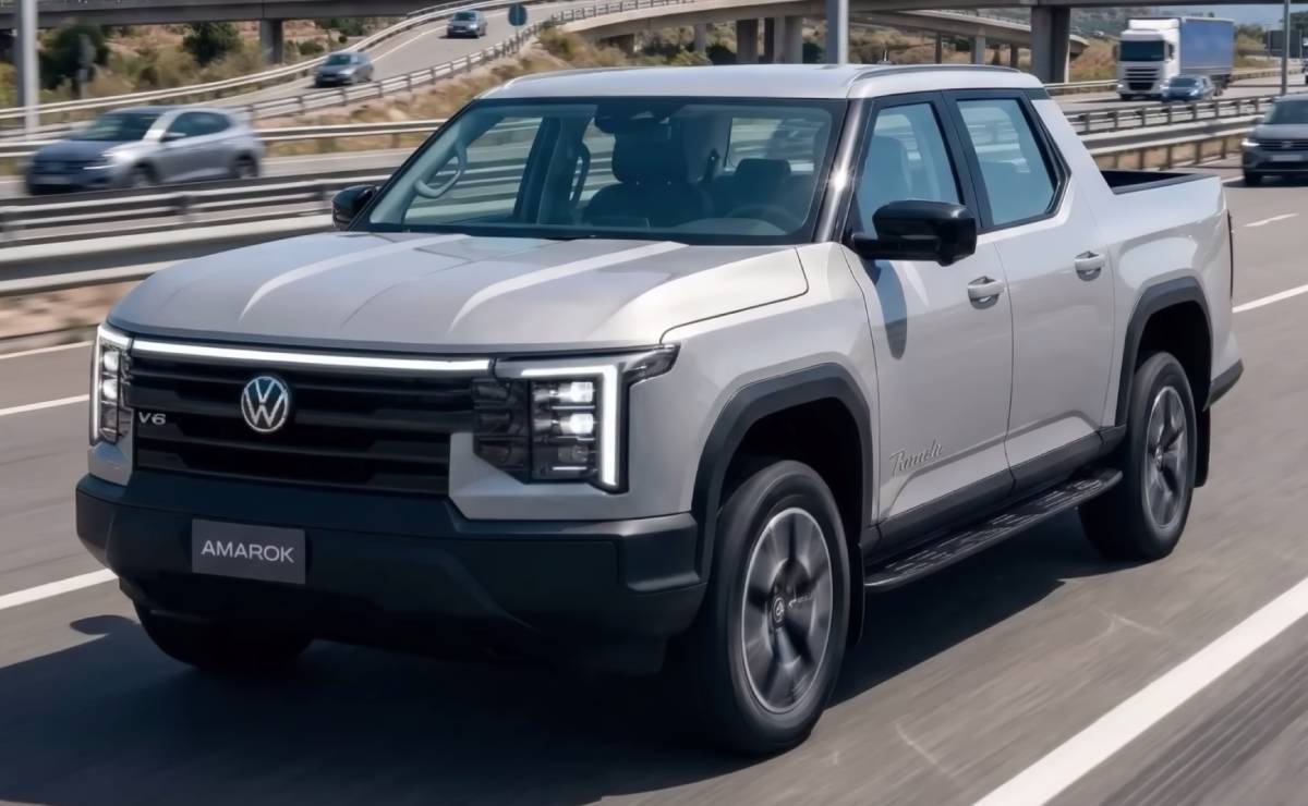 Nueva Amarok: así sería la evolución de la pick up mediana de Volkswagen que llegará en 2027 3 Nueva Volkswagen Amarok 2027 frente
