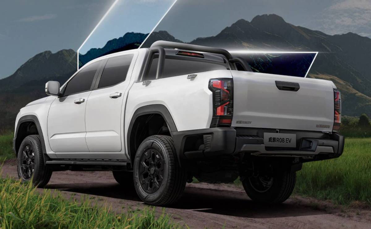 Pick up Chery Rely R08 EV trasera