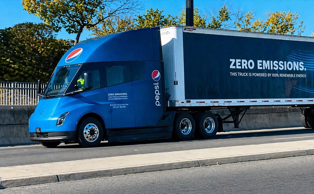 Nuevos camiones electricos de Pepsico