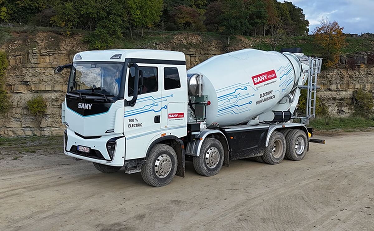Otro camion electrico de SANY