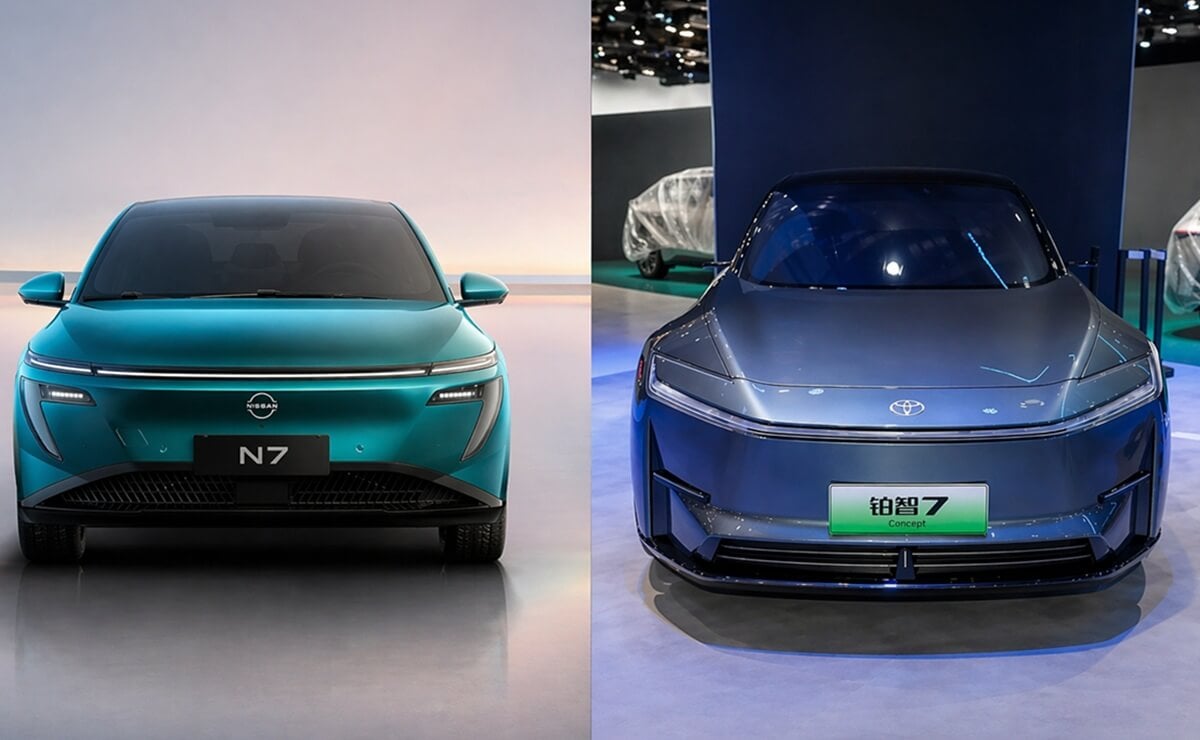 Toyota bZ7 vs Nissan N7, los nuevos sedanes