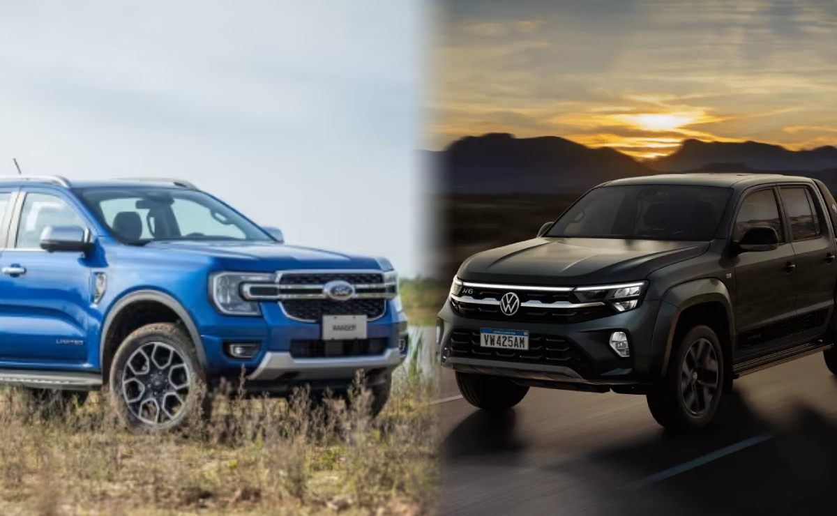 Volkswagen Amarok vs. Ford Ranger: cuál es la pick up con motor V6 más potente y cara del mercado 1 ford ranger v6 vs volkswagen amarok v6