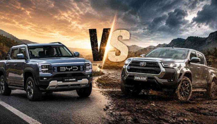 BYD Shark vs Toyota Hilux