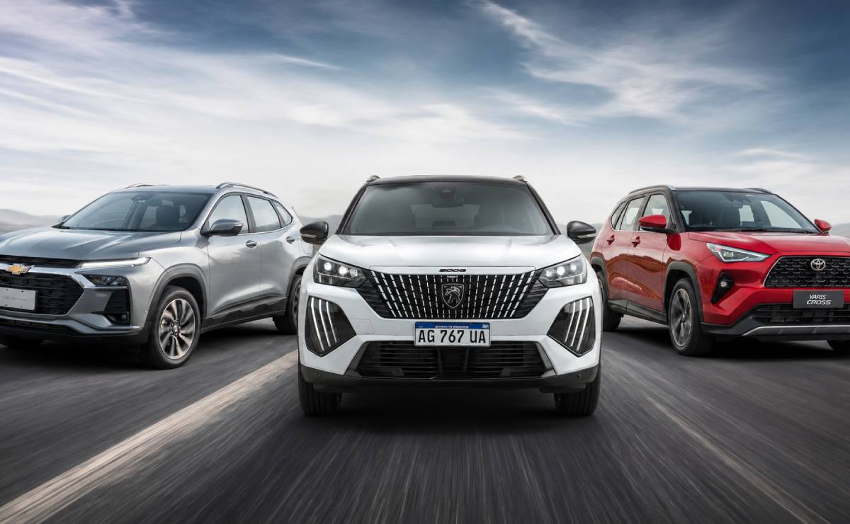 Chevrolet Tracker, Peugeot 2008 y Toyota Yaris Cross SUV