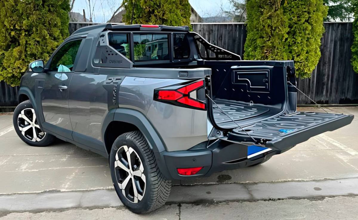 La Duster pick up ya existe: tiene tracción 4x4, 150 CV y más de 1.000 km de autonomía 6 Duster pick up trasera 1