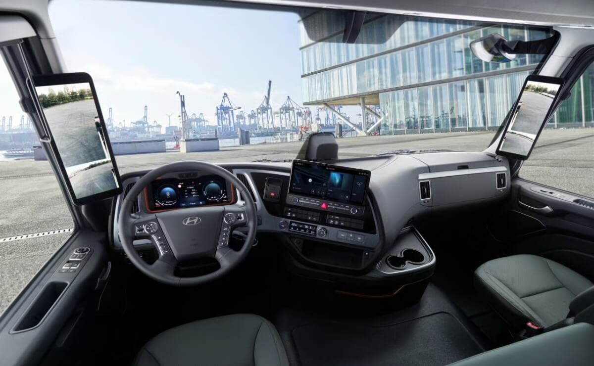 Hyundai Xcient Fuel Cell interior