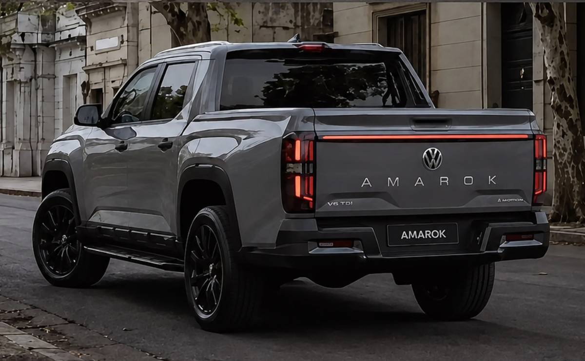 Nueva Volkswagen Amarok 2027 trasera