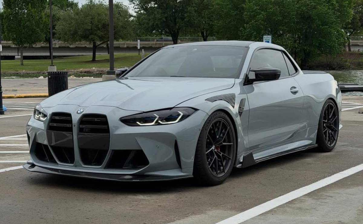 Convirtieron un deportivo en una pick up, tiene motor preparado y ahora lo venden por un precio que sorprende 6 Pick up BMW M4 frente
