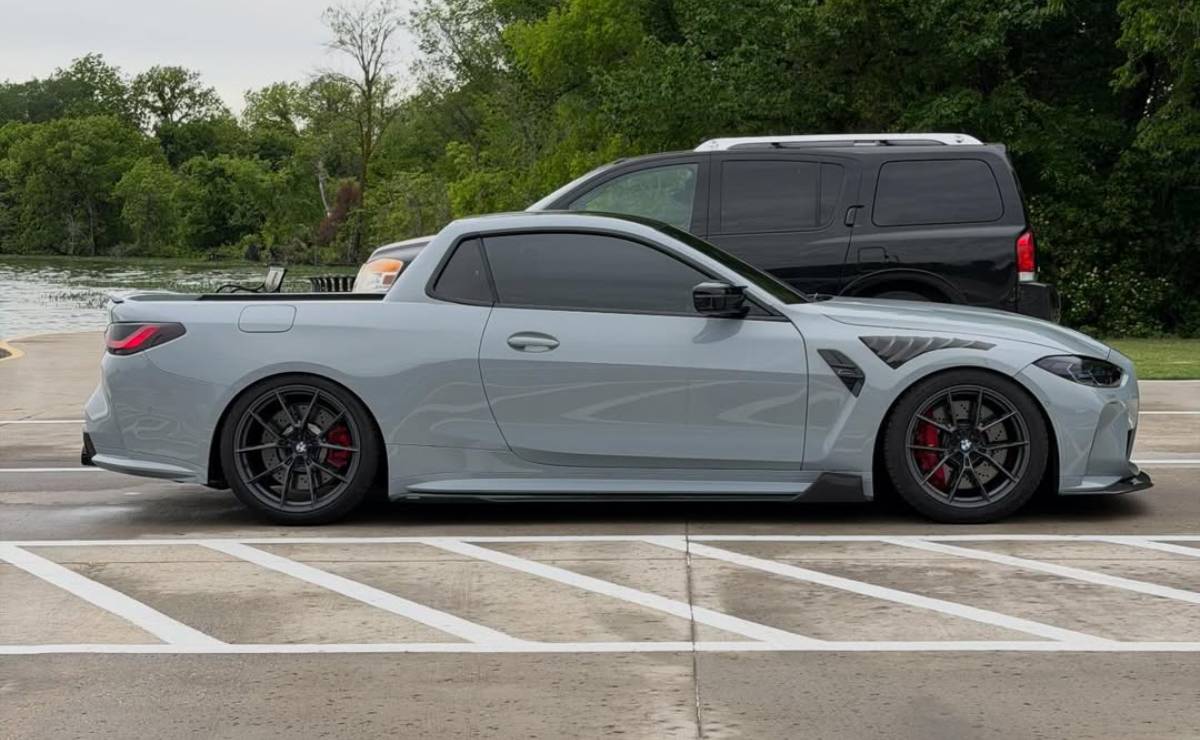 Convirtieron un deportivo en una pick up, tiene motor preparado y ahora lo venden por un precio que sorprende 7 Pick up BMW M4 perfil