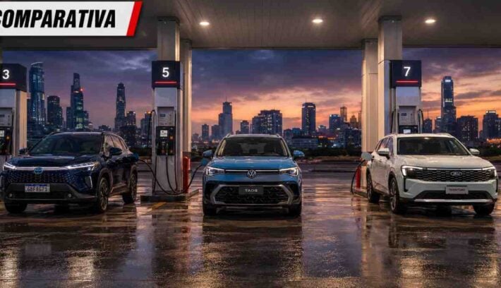 comparativo de consumo SUV medianos