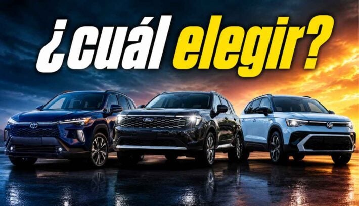 los tres SUV más vendidos