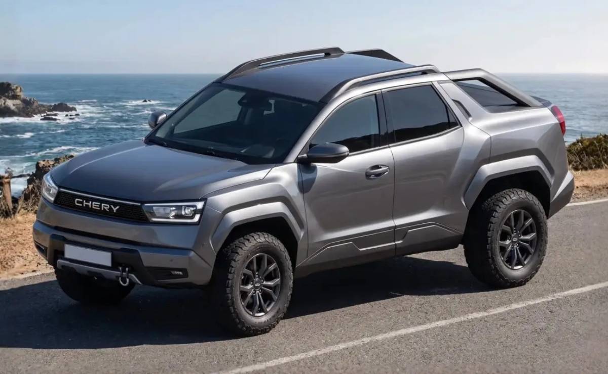 Chery pick up compacta frente
