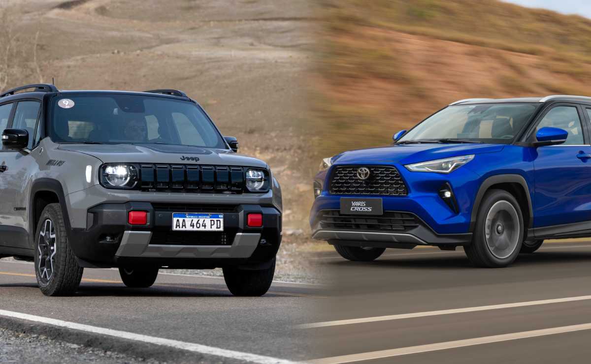 Jeep Renegade vs Toyota yaris Cross