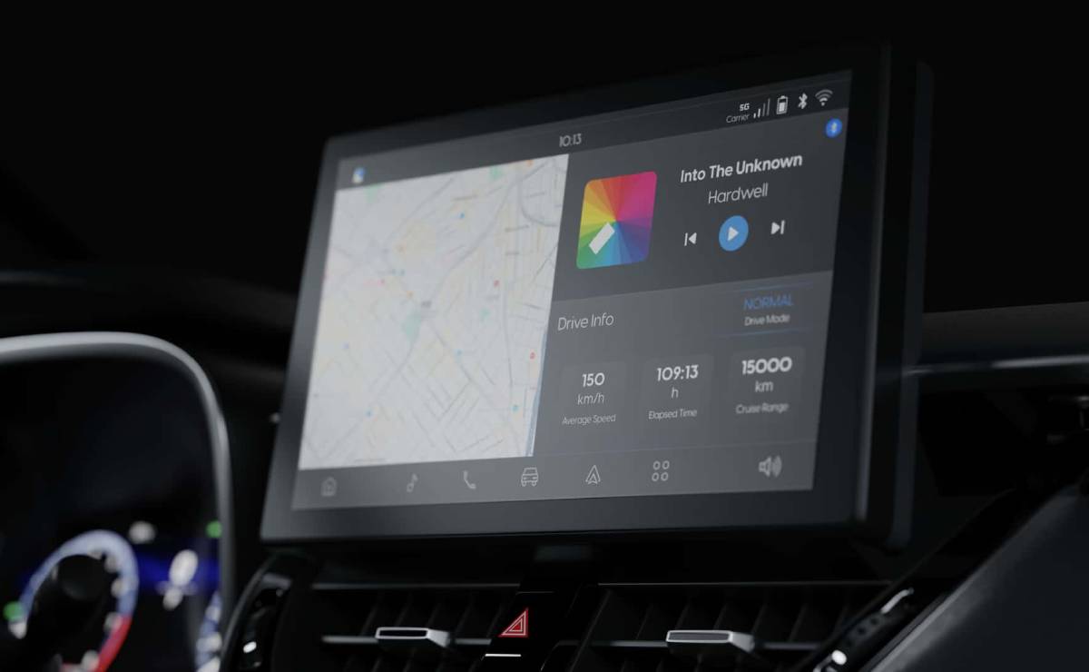 Toyota actualizó el Corolla Cross: el SUV suma retoques y nueva tecnología para enfrentar a Ford Territory 6 Toyota Corolla Cross 2027 pantalla