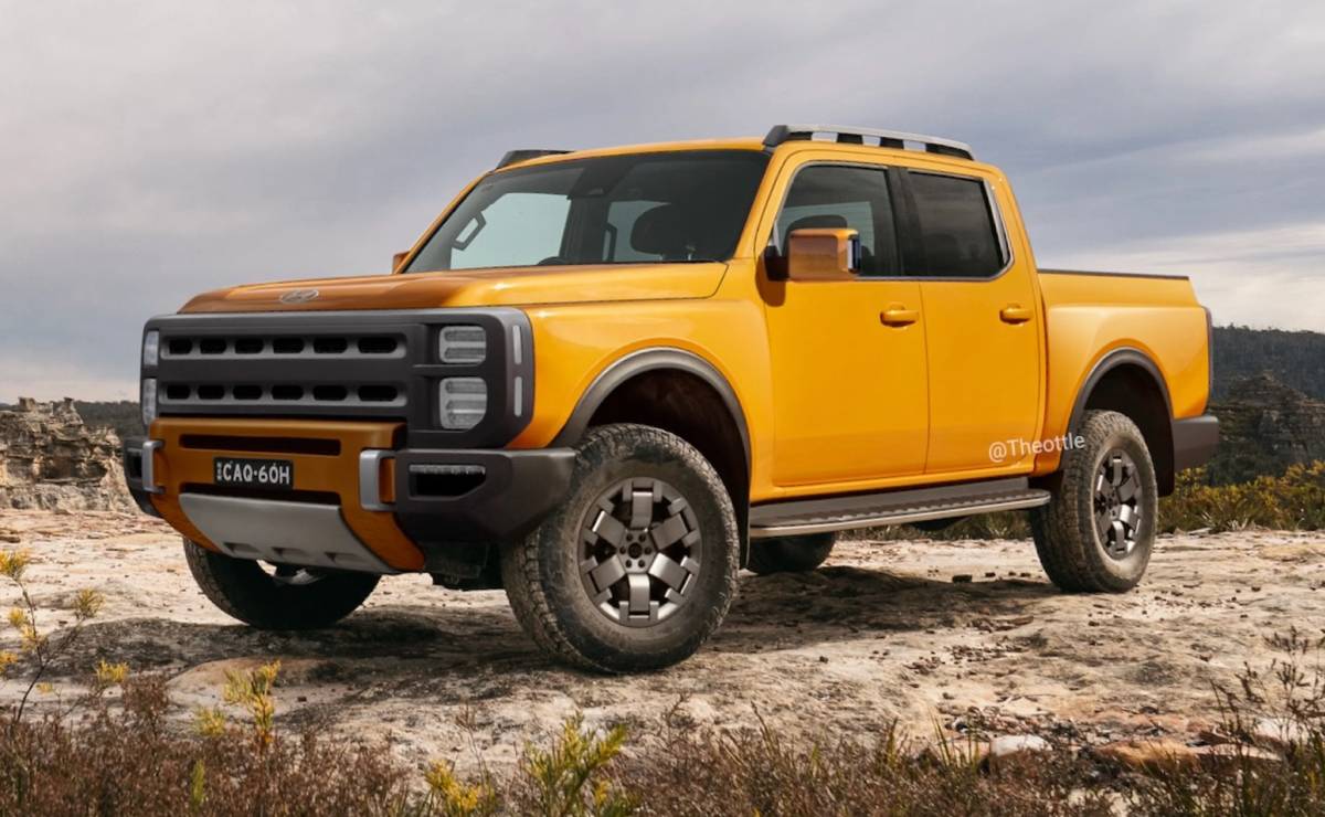 Una marca prepara una nueva pick up para competir con Toyota Hilux y Ford Ranger: qué se sabe 3 Pick up Hyundai Boulder frente