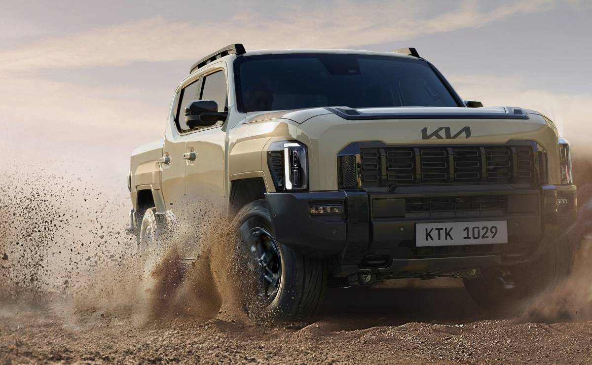 Kia presentó su pick up para enfrentar a Toyota Hilux: precios, versiones y equipamiento 5 Pick up Kia Tasman accion 1