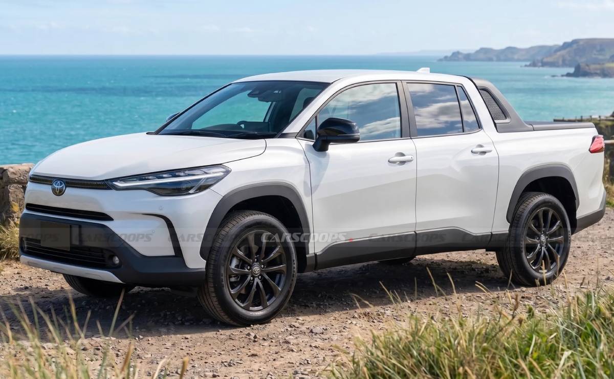Toyota ya tiene lista su pick up con base de Corolla Cross para enfrentar a Fiat Toro 3 Toyota Corolla Cross pick up frente 2