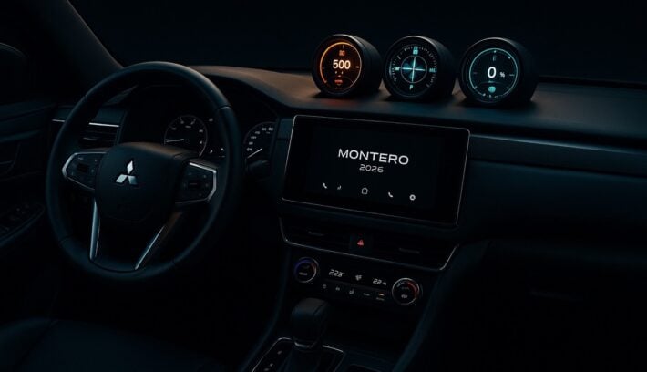 mdp 003 mitsubishi montero interior relojes