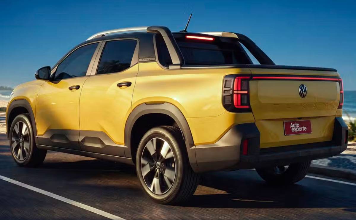 Así sería la nueva pick up de Volkswagen que llegará para pelear contra Fiat Toro 6 Volkswagen Tukan accion trasera