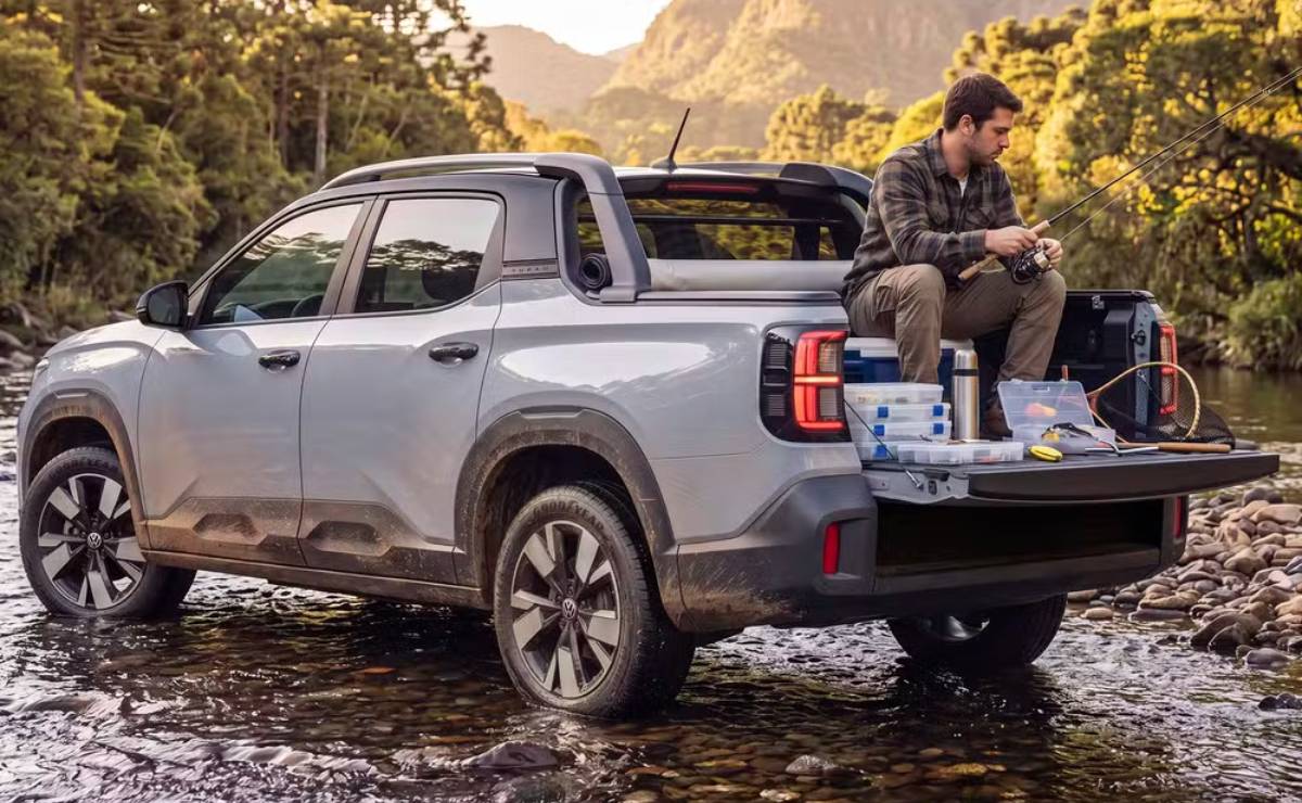 Así sería la nueva pick up de Volkswagen que llegará para pelear contra Fiat Toro 8 Volkswagen Tukan caja