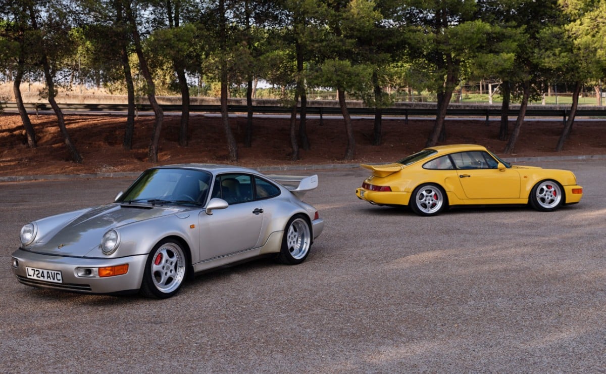 Aspirado contra turbo: dos Porsche 911 de 1993, uno de 55 y otro de 86, van a subasta