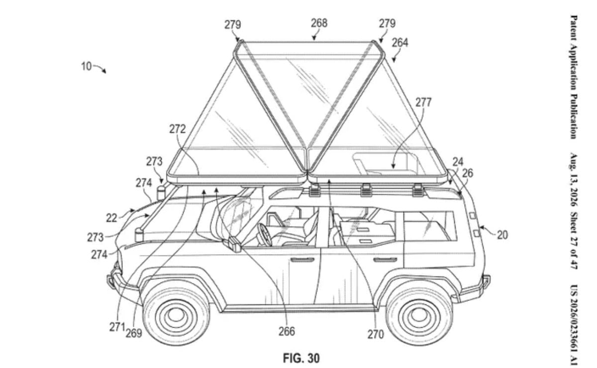 ford patent un sistema de cama para el b 1