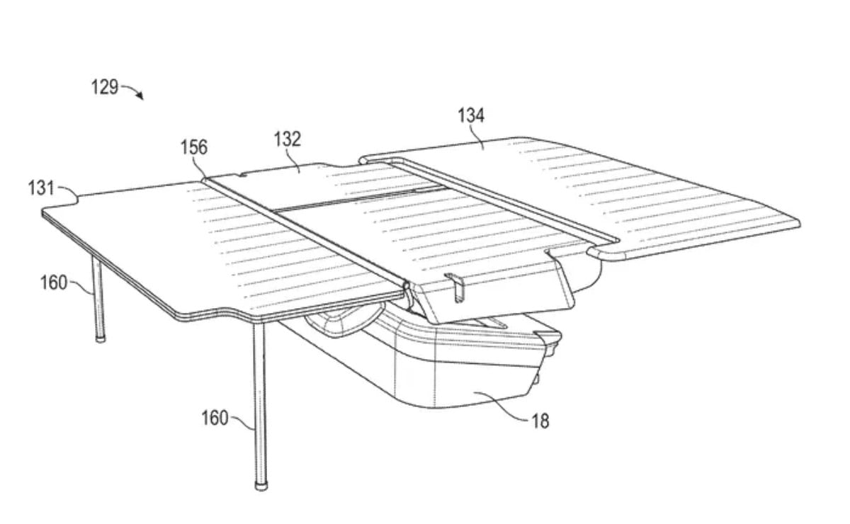 ford patent un sistema de cama para el b