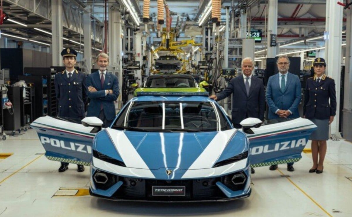 Lamborghini Temerario Polizia: el híbrido de 907 hp que no persigue delincuentes, sino que