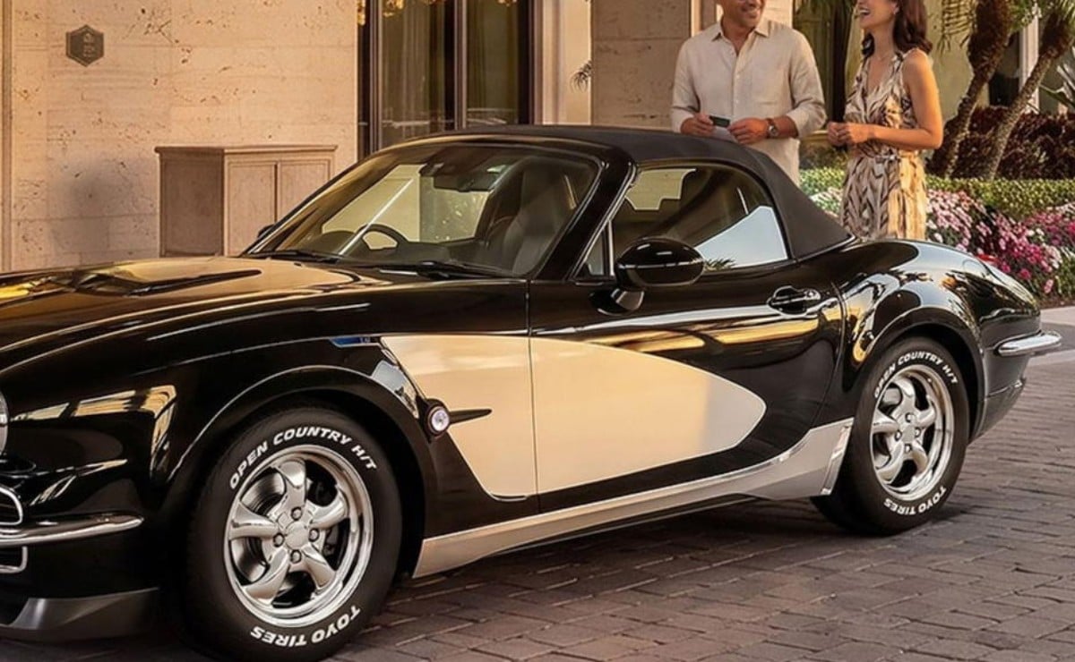 mazda mx 5 disfrazado de corvette de los 1