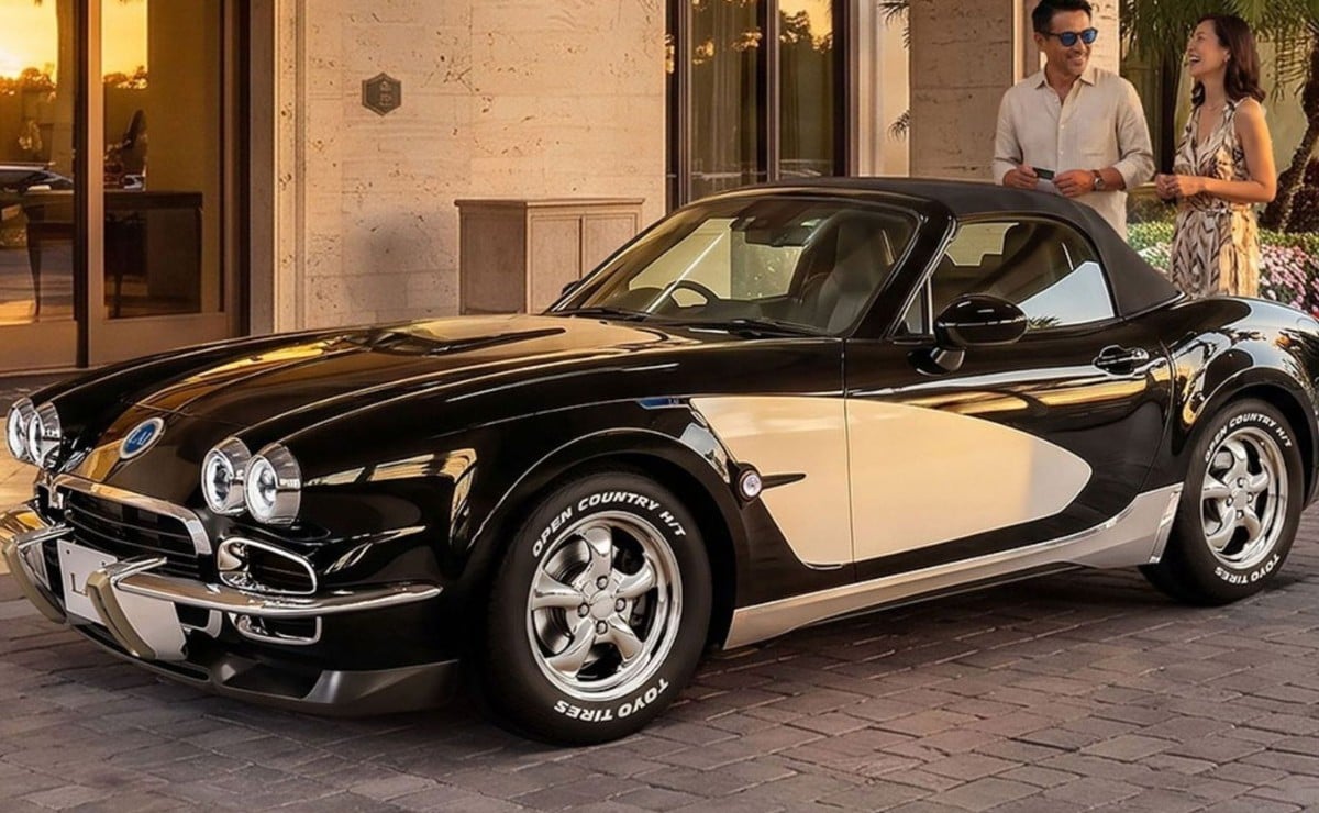 Mazda MX-5 disfrazado de Corvette de los 50: 132 CV y solo 1.000 kg para el retro de Mitsu