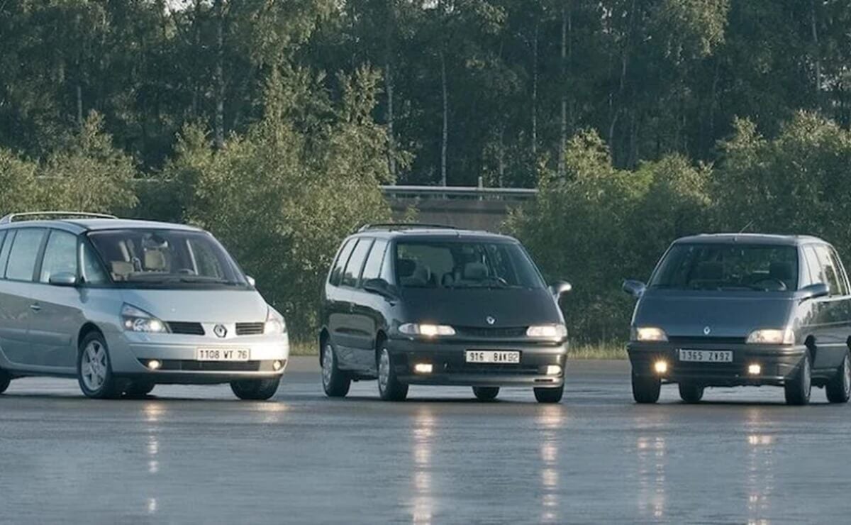 Cuatro generaciones del Renault Espace