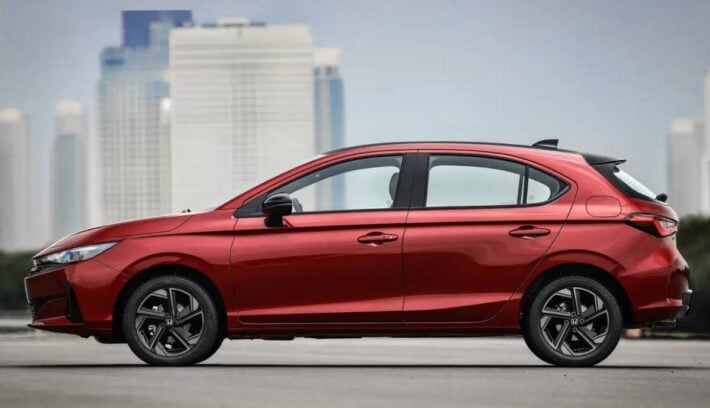 Hatchback Honda City 2027 perfil