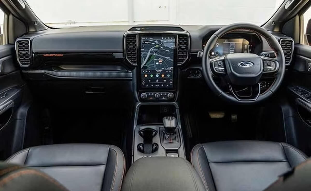 Interior de una Ford Ranger