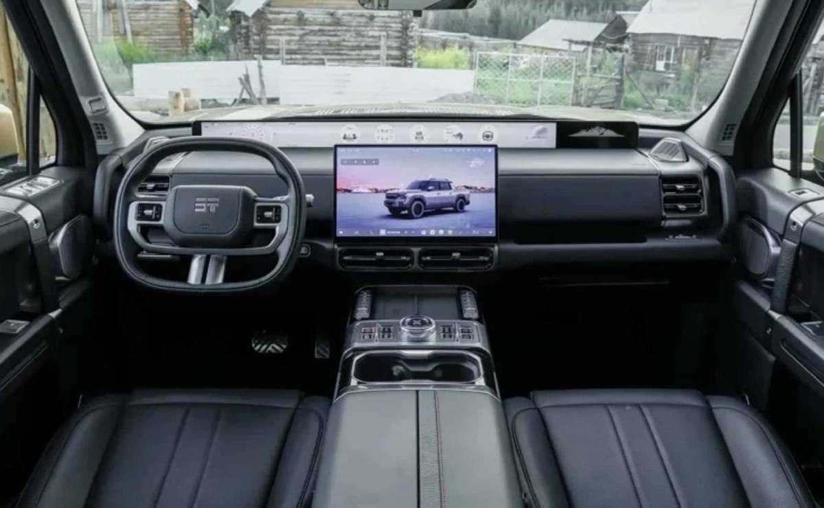 Pick up Jetour F700 interior 2