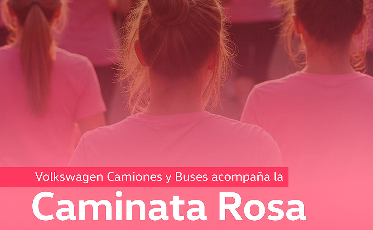 Octubre Rosa inspira la creación de un nuevo color en Volkswagen Camiones y Buses 1 Volkswagen Camiones y Buses Caminata Rosa