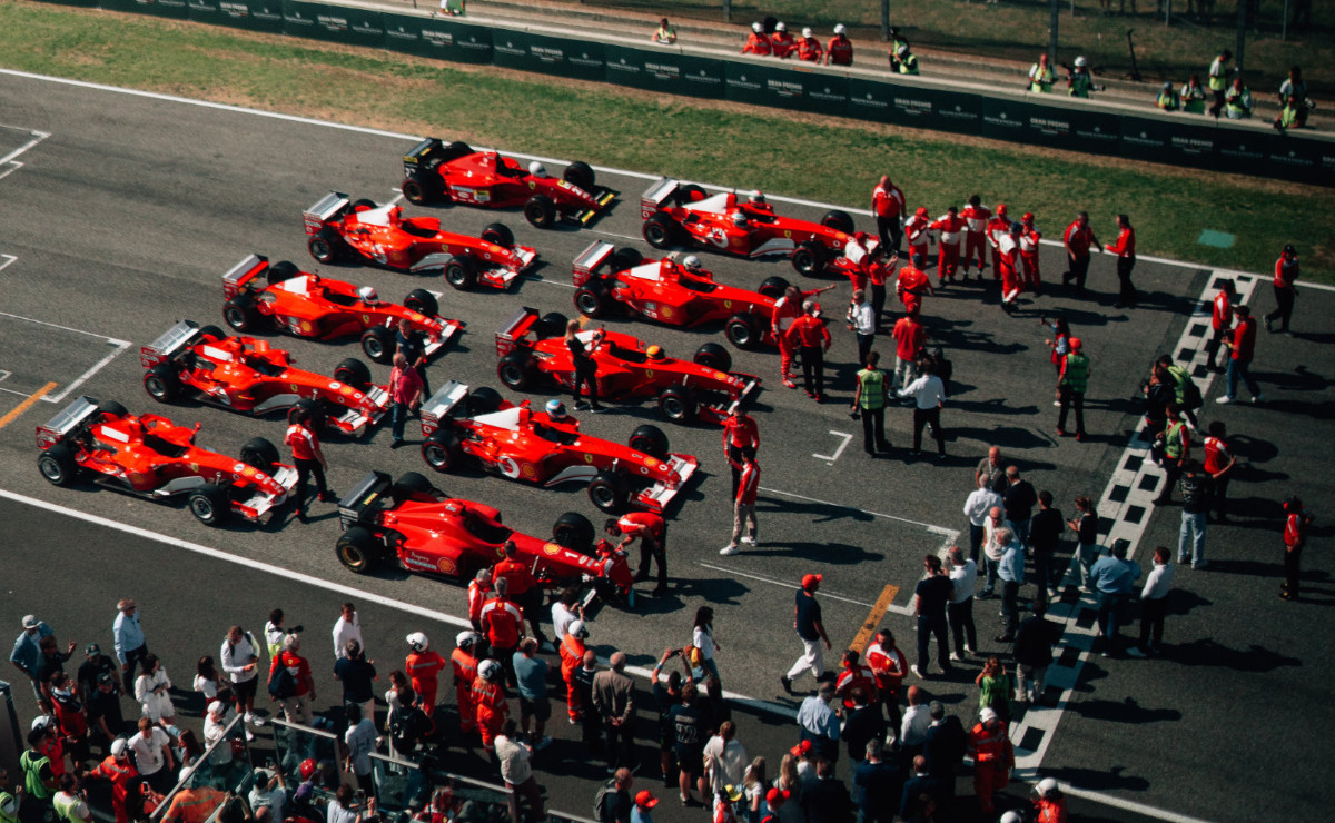 los v10 y v8 de schumacher volvieron a r