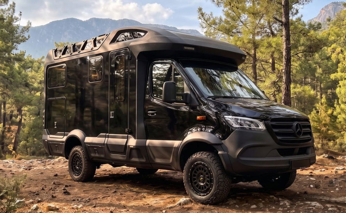Mercedes Sprinter 4x4 camper: 2,06 m de altura interior, 3.550 litros y aislamiento para -